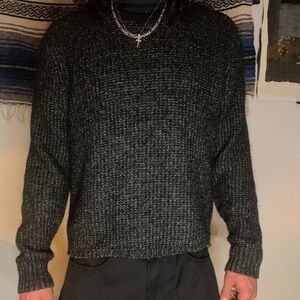 GAP Men's Charcoal Crewneck knit Sweater